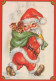 WEIHNACHTSMANN SANTA CLAUS WEIHNACHTSFERIEN Vintage Postkarte CPSM #PAJ646.A - Kerstman