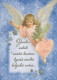 ANGEL CHRISTMAS Holidays Vintage Postcard CPSM #PAJ181.A - Angels