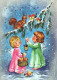 ENGEL WEIHNACHTSFERIEN Feiern & Feste Vintage Ansichtskarte Postkarte CPSM #PAH955.A - Angels