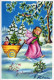 ANGEL CHRISTMAS Holidays Vintage Postcard CPSM #PAH147.A - Engel