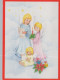 ENGEL WEIHNACHTSFERIEN Feiern & Feste Vintage Ansichtskarte Postkarte CPSM #PAG967.A - Engel