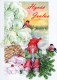 PÈRE NOËL Bonne Année Noël Vintage Carte Postale CPSM #PBL066.A - Santa Claus