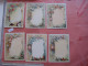 6 Cartes Chromos, 1899, Liebig Compagnie Complete Set  Tischkarten, Cartes De Table Nr 17 - Floral & Birds - Liebig