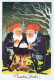 WEIHNACHTSMANN SANTA CLAUS Neujahr Weihnachten GNOME Vintage Ansichtskarte Postkarte CPSM #PAY163.A - Santa Claus