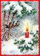 Feliz Año Navidad VELA Vintage Tarjeta Postal CPSM #PAV363.A - Neujahr