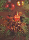 Feliz Año Navidad VELA Vintage Tarjeta Postal CPSM #PAV513.A - Neujahr