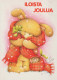 Happy New Year Christmas RABBIT Vintage Postcard CPSM #PAV077.A - Neujahr