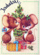 Happy New Year Christmas MOUSE Vintage Postcard CPSM #PAU936.A - Neujahr