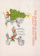 Bonne Année Noël SOURIS Vintage Carte Postale CPSM #PAU909.A - Neujahr
