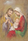 Vierge Marie Madone Bébé JÉSUS Noël Religion Vintage Carte Postale CPSM #PBP920.A - Maagd Maria En Madonnas