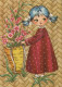 PÂQUES ENFANTS Vintage Carte Postale CPSM #PBO254.A - Easter