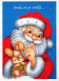 PÈRE NOËL Bonne Année Noël Vintage Carte Postale CPSM #PBO079.A - Santa Claus
