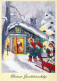 PÈRE NOËL Bonne Année Noël GNOME Vintage Carte Postale CPSM #PBM112.A - Santa Claus