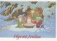 PAPÁ NOEL Feliz Año Navidad GNOMO Vintage Tarjeta Postal CPSM #PBL869.A - Santa Claus