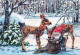 BABBO NATALE Buon Anno Natale GNOME Vintage Cartolina CPSM #PBL875.A - Santa Claus