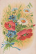 FLORES Vintage Tarjeta Postal CPSMPF #PKG050.A - Flowers