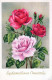 FIORI Vintage Cartolina CPA #PKE508.A - Fleurs