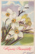 FLOWERS Vintage Ansichtskarte Postkarte CPA #PKE260.A - Fleurs