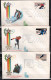 USA 1980 Olympic Games Lake Placid 9 Commemorative CoverS - Winter 1980: Lake Placid