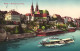 BASEL, ARCHITECTURE, CHURCH, BOAT, SWITZERLAND, POSTCARD - Bazel