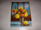 CP CARTE POSTALE BONNE FETE PANIER De FLEURS JAUNES Et ORANGES - Vierge - Other & Unclassified