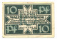 10 Pfennig 1920 WALDENBURG DEUTSCHLAND Notgeld Papiergeld Banknote #P10753 - [11] Emissions Locales