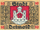 10 PFENNIG 1920 Stadt DETMOLD Lippe UNC DEUTSCHLAND Notgeld Banknote #PA435 - [11] Emissions Locales
