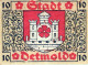 10 PFENNIG 1920 Stadt DETMOLD Lippe UNC DEUTSCHLAND Notgeld Banknote #PA434 - [11] Local Banknote Issues