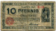 10 PFENNIG 1920 Stadt COLOGNE Rhine DEUTSCHLAND Notgeld Papiergeld Banknote #PL820 - [11] Local Banknote Issues