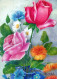 FLOWERS Vintage Ansichtskarte Postkarte CPSM #PAS041.DE - Blumen