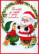 WEIHNACHTSMANN SANTA CLAUS KINDER WEIHNACHTSFERIEN Vintage Postkarte CPSM #PAK230.DE - Kerstman