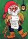 WEIHNACHTSMANN SANTA CLAUS WEIHNACHTSFERIEN Vintage Postkarte CPSM #PAK779.DE - Kerstman