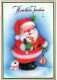 WEIHNACHTSMANN SANTA CLAUS WEIHNACHTSFERIEN Vintage Postkarte CPSM #PAK580.DE - Santa Claus