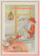 WEIHNACHTSMANN SANTA CLAUS WEIHNACHTSFERIEN Vintage Postkarte CPSM #PAK162.DE - Santa Claus