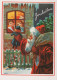 WEIHNACHTSMANN SANTA CLAUS KINDER WEIHNACHTSFERIEN Vintage Postkarte CPSM #PAK308.DE - Kerstman