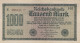 1000 MARK 1922 Stadt BERLIN DEUTSCHLAND Papiergeld Banknote #PL399 - Lokale Ausgaben