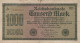 1000 MARK 1922 Stadt BERLIN DEUTSCHLAND Papiergeld Banknote #PL022 - Lokale Ausgaben