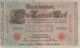1000 MARK 1910 DEUTSCHLAND Papiergeld Banknote #PL348 - Lokale Ausgaben
