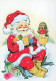 PAPÁ NOEL NAVIDAD Fiesta Vintage Tarjeta Postal CPSM #PAK648.ES - Kerstman