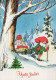 PAPÁ NOEL NAVIDAD Fiesta Vintage Tarjeta Postal CPSM #PAK710.ES - Santa Claus