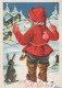 PAPÁ NOEL NAVIDAD Fiesta Vintage Tarjeta Postal CPSM #PAK384.ES - Santa Claus