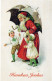 PAPÁ NOEL NAVIDAD Fiesta Vintage Tarjeta Postal CPSMPF #PAJ465.ES - Santa Claus
