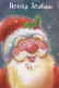 PAPÁ NOEL NAVIDAD Fiesta Vintage Tarjeta Postal CPSM #PAJ873.ES - Santa Claus