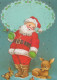 PAPÁ NOEL NAVIDAD Fiesta Vintage Tarjeta Postal CPSM #PAJ668.ES - Santa Claus