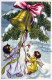 ÁNGEL NAVIDAD Vintage Tarjeta Postal CPSMPF #PAG757.ES - Engel