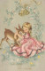 OSTERN KINDER EI Vintage Ansichtskarte Postkarte CPA #PKE372.DE - Easter