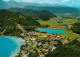 72719396 Seelach Klopeinersee Ferienort Kleinsee Alpenpanorama Fliegeraufnahme S - Sonstige & Ohne Zuordnung