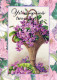 FLOWERS Vintage Ansichtskarte Postkarte CPSM #PBZ810.DE - Blumen