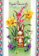 OSTERN KANINCHEN Vintage Ansichtskarte Postkarte CPSM #PBO423.DE - Easter