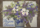 FLEURS Vintage Carte Postale CPSM #PAR198.FR - Blumen